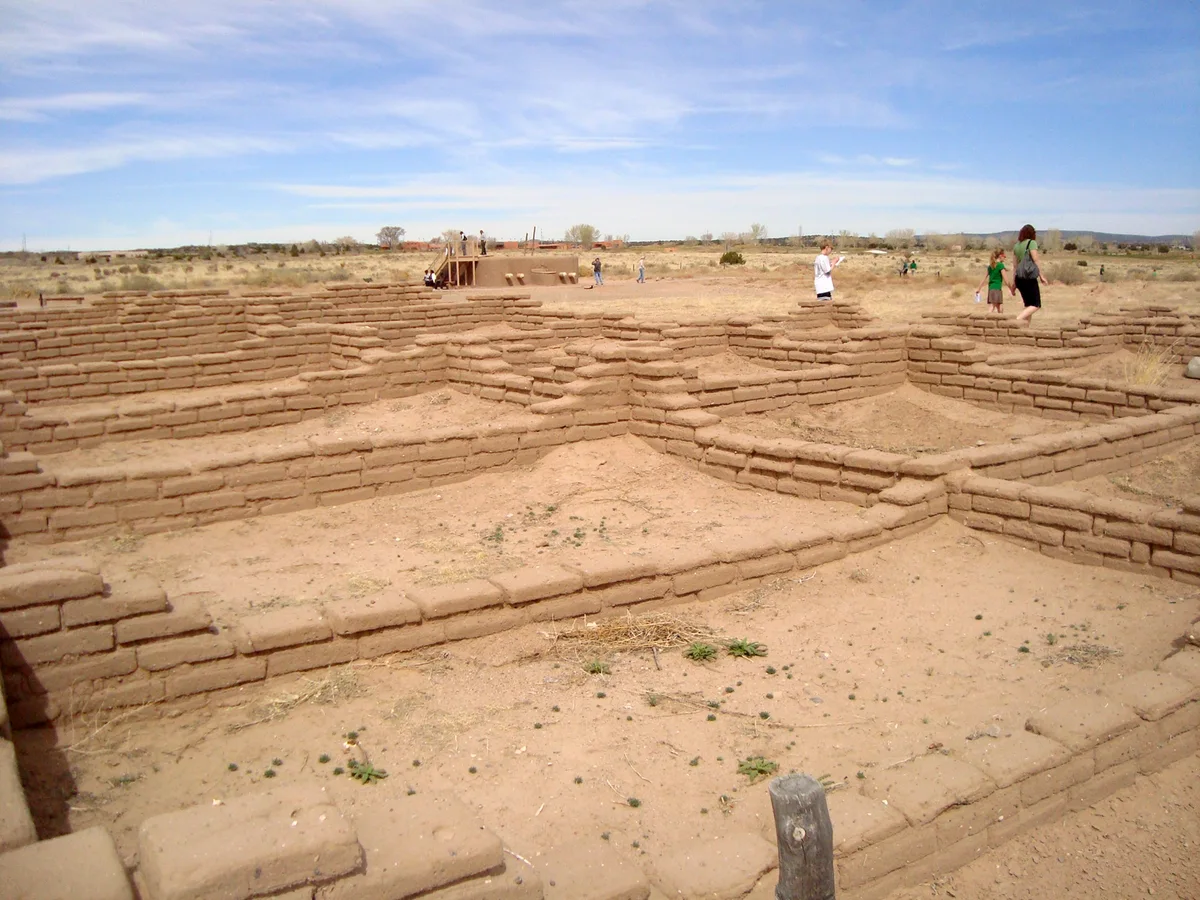 Kuaua ruins at Coronado Historic Site in Bernalillo